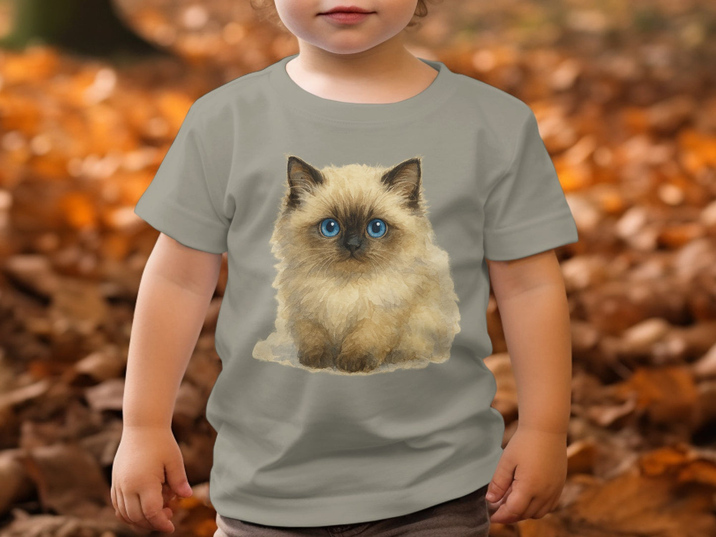 Adorable Fluffy Kitten Graphic Kids T-shirt product
