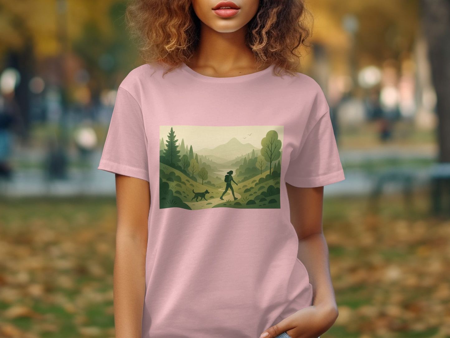 Scenic Mountain Hiking Graphic Printed Shirt product