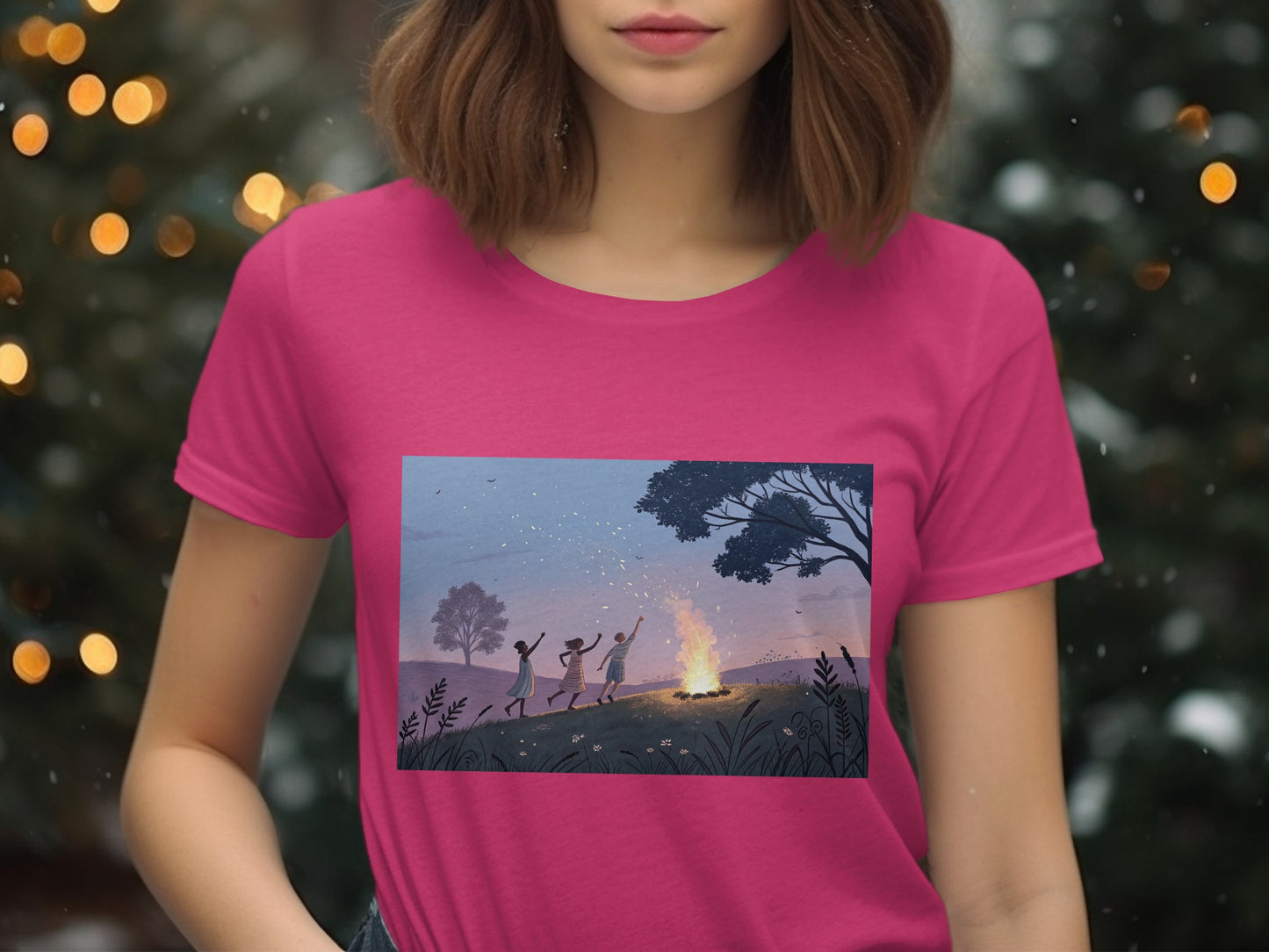 Dancing Silhouettes Graphic Tee Shirt product type