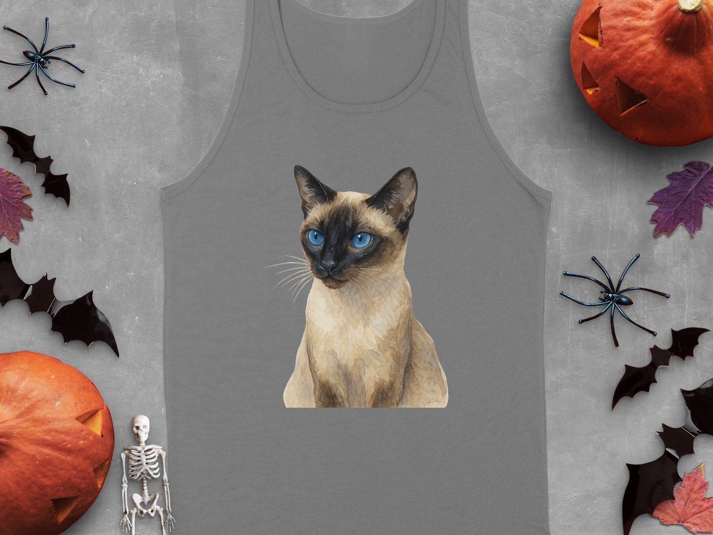 Siamese Cat Halloween Tank Top Shirt product