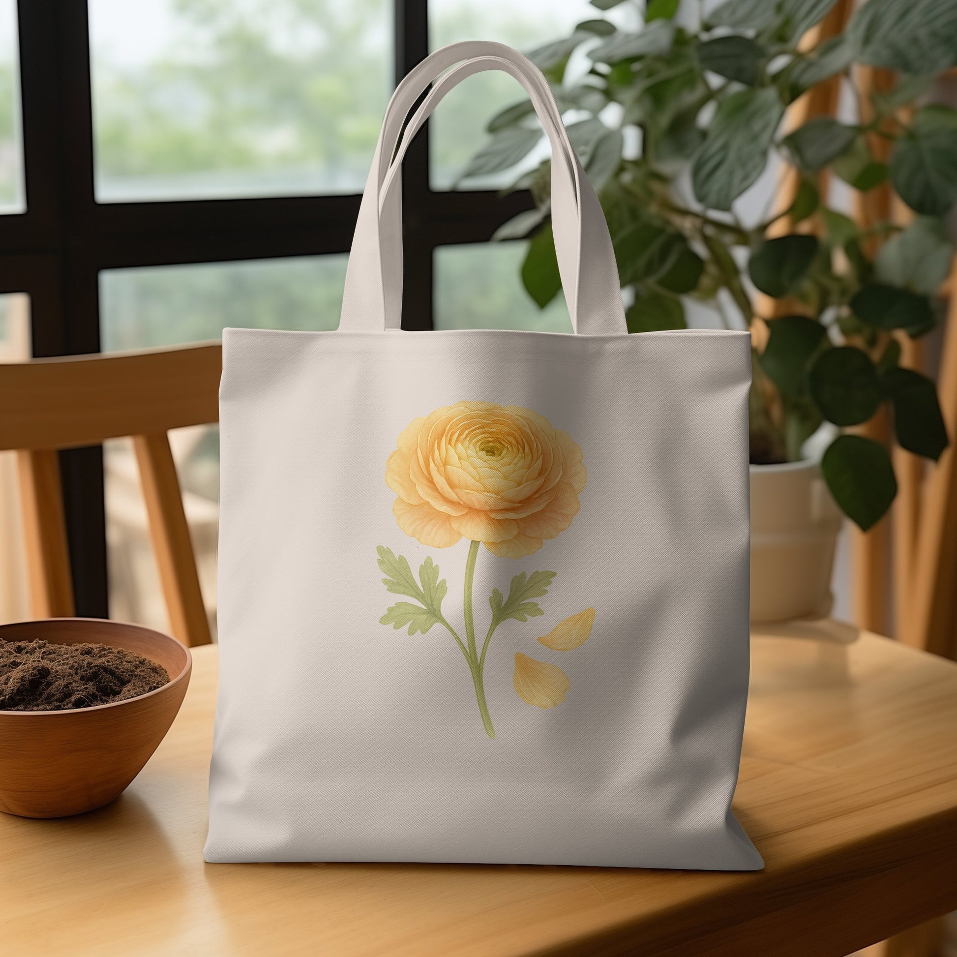 Beautiful Yellow Flower Tote Bag for Everyday Use product