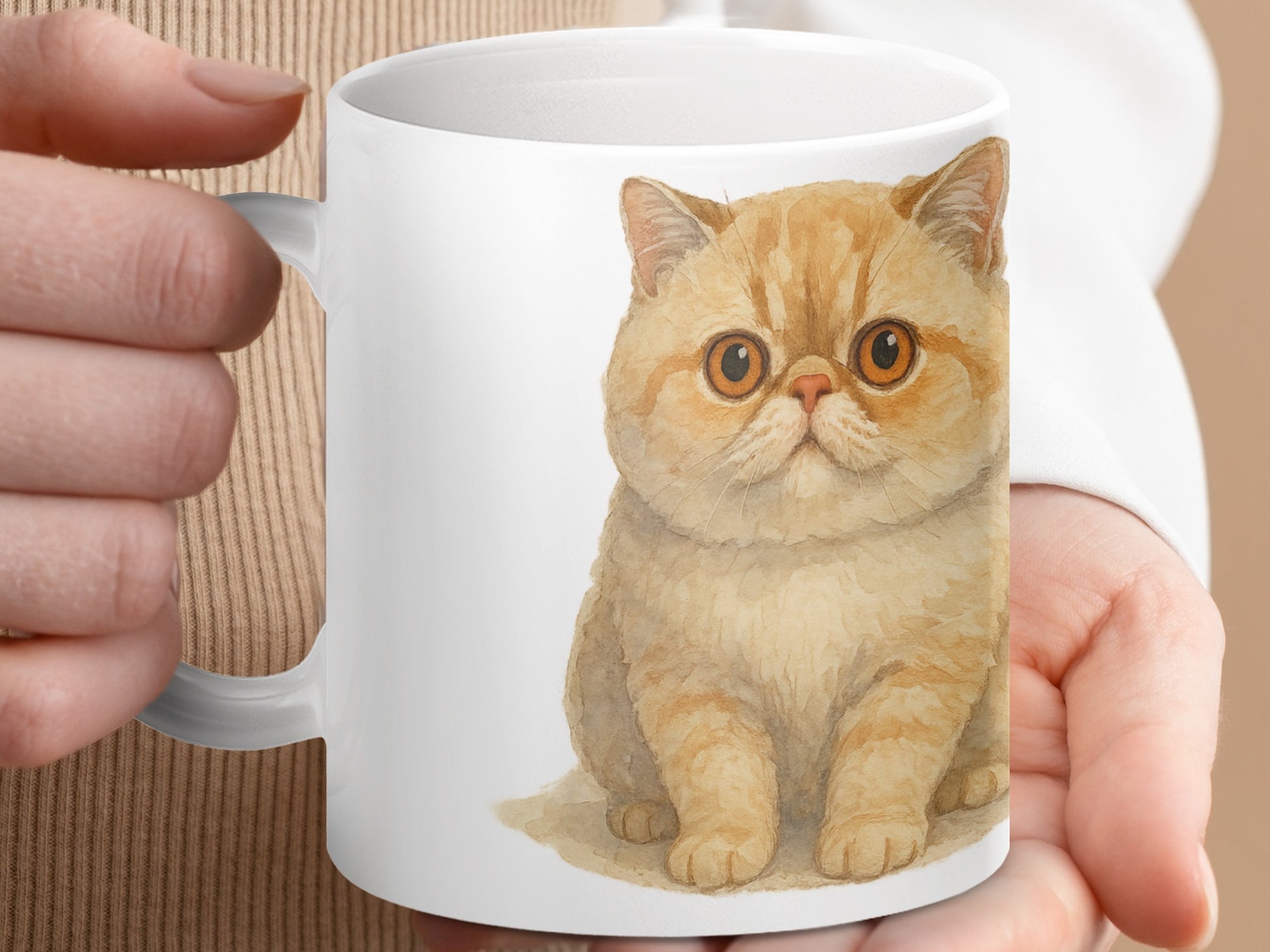 Cute Fluffy Kitten Decorative Coffee Mug product