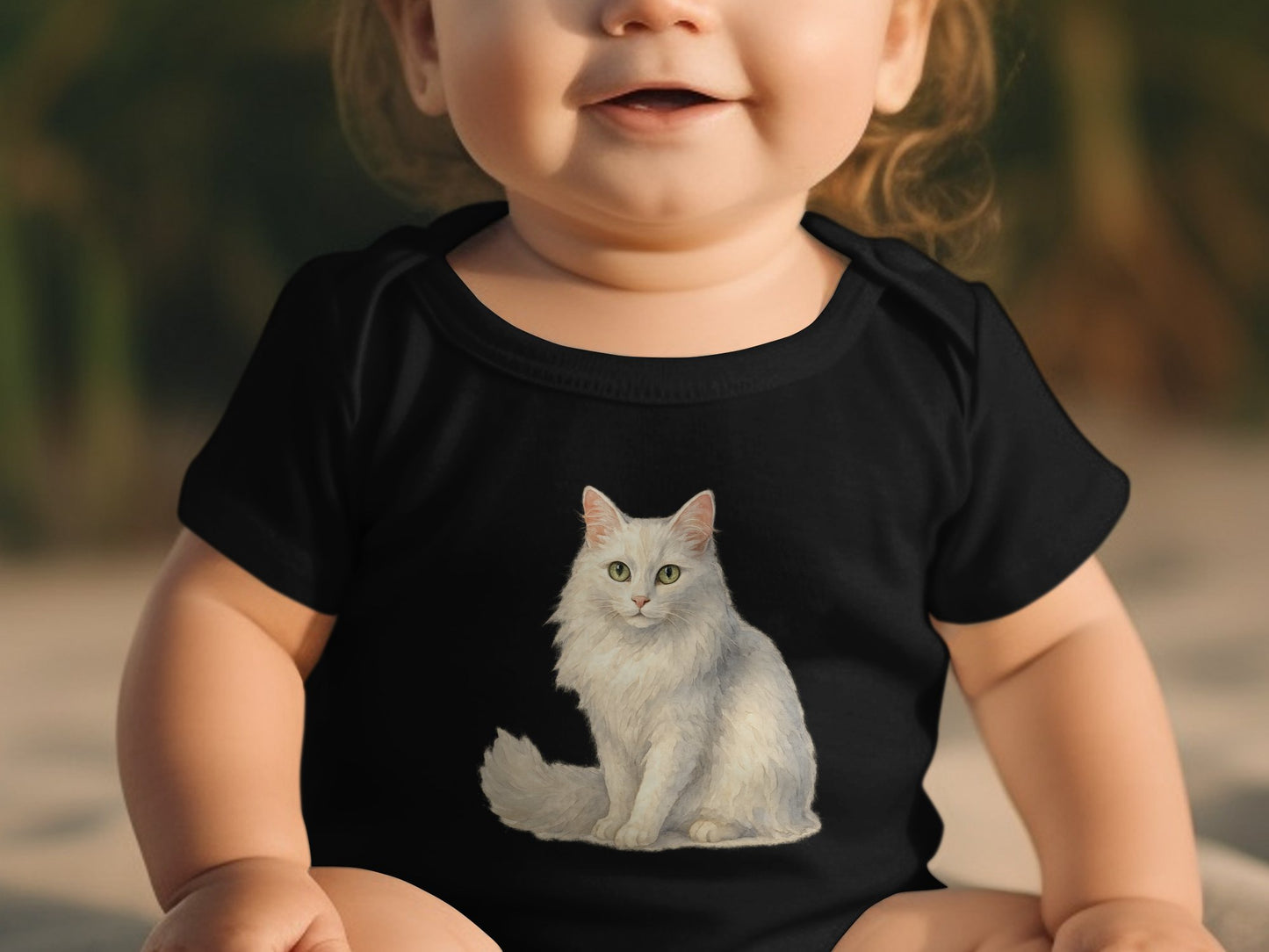Cute Baby Shirt with Adorable Cat Print product type
