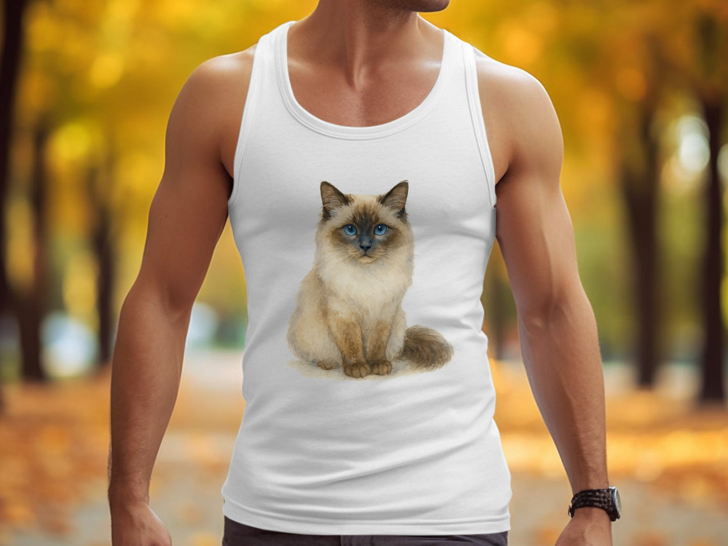 Stunning Cat Print Tank Top Perfect for Summer product type