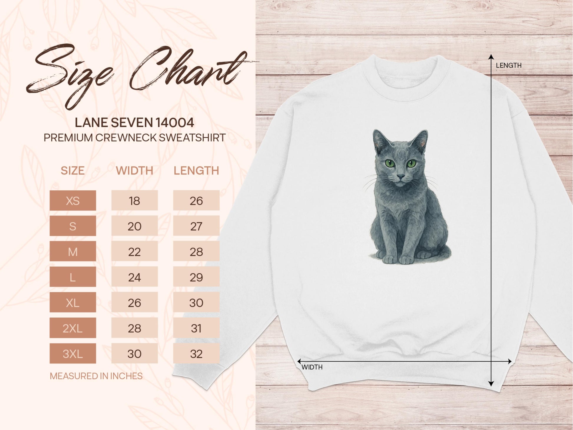 Cozy Cat Graphic Lane Seven 14004 Crewneck Sweatshirt product