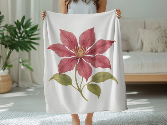 Beautiful Flower Design Printed Blanket product