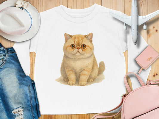 Cute Ginger Cat Print T-Shirt Fashionable Clothing product