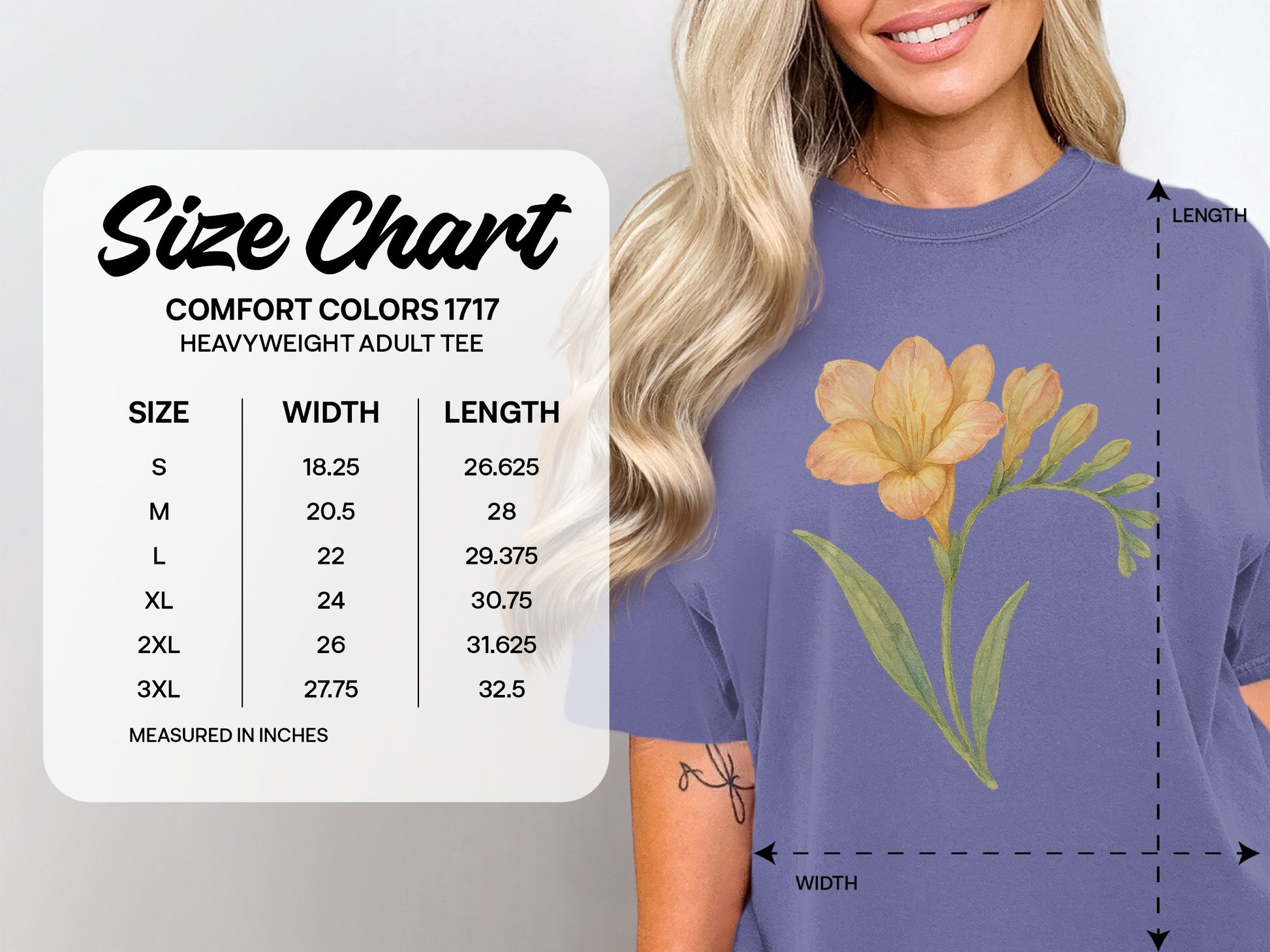 Floral Graphic Heavyweight Adult Tee product