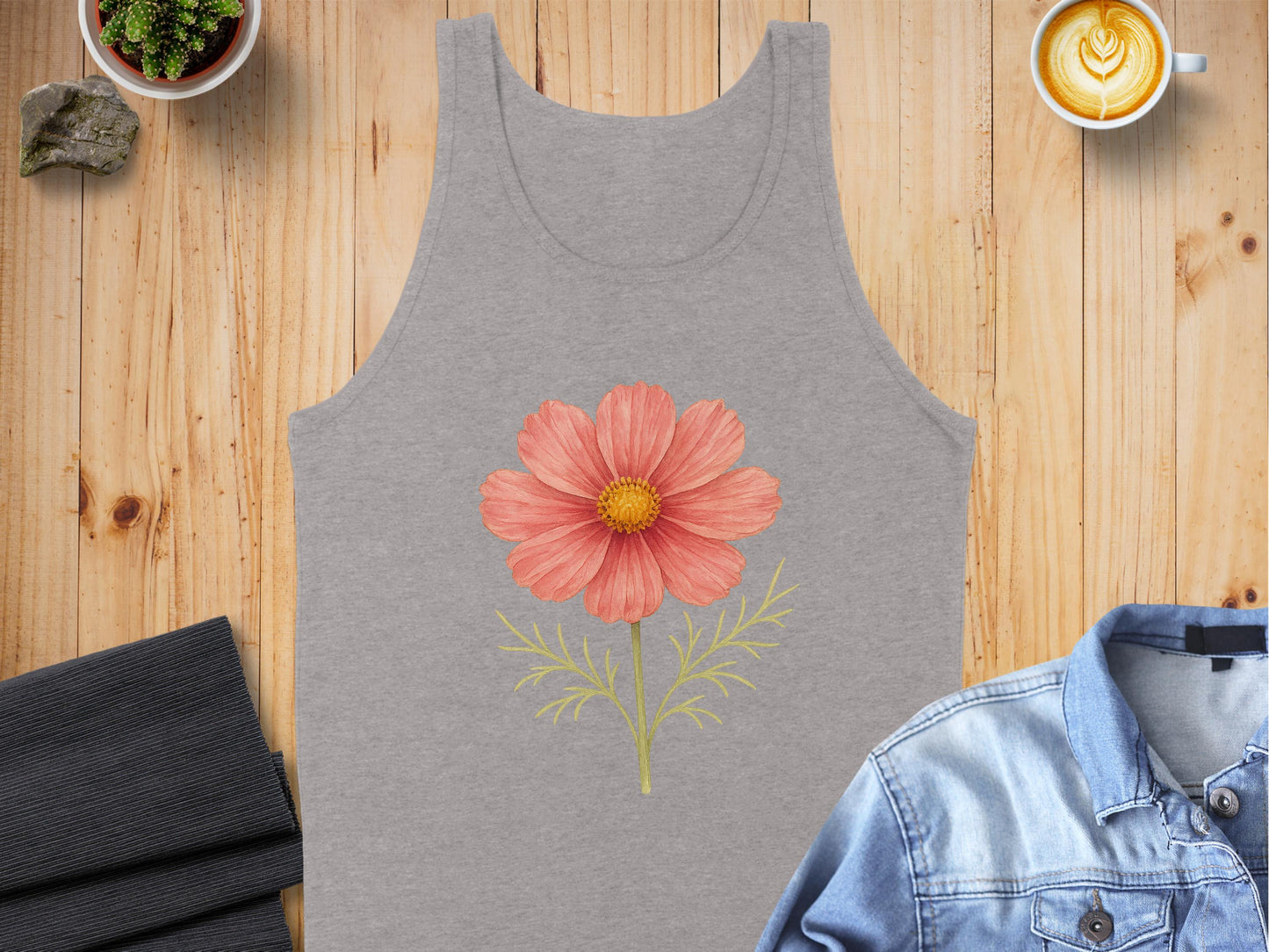 Beautiful Pink Flower Graphic Sleeveless Top product