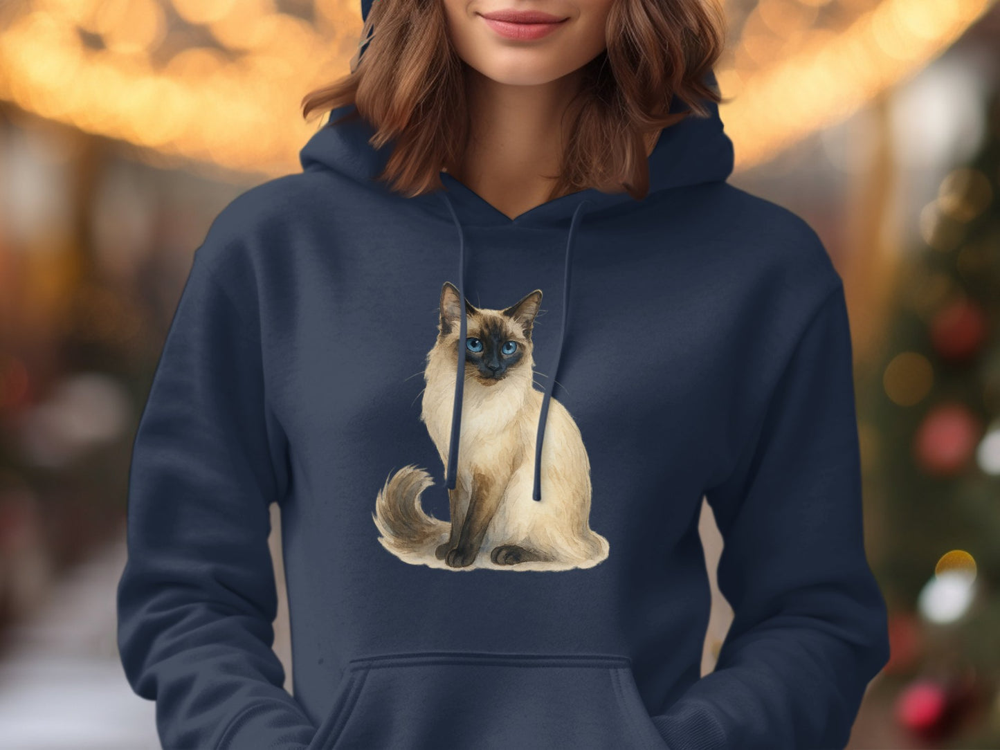 Adorable Cat Printed Hoodie Sweatshirt Design product type
