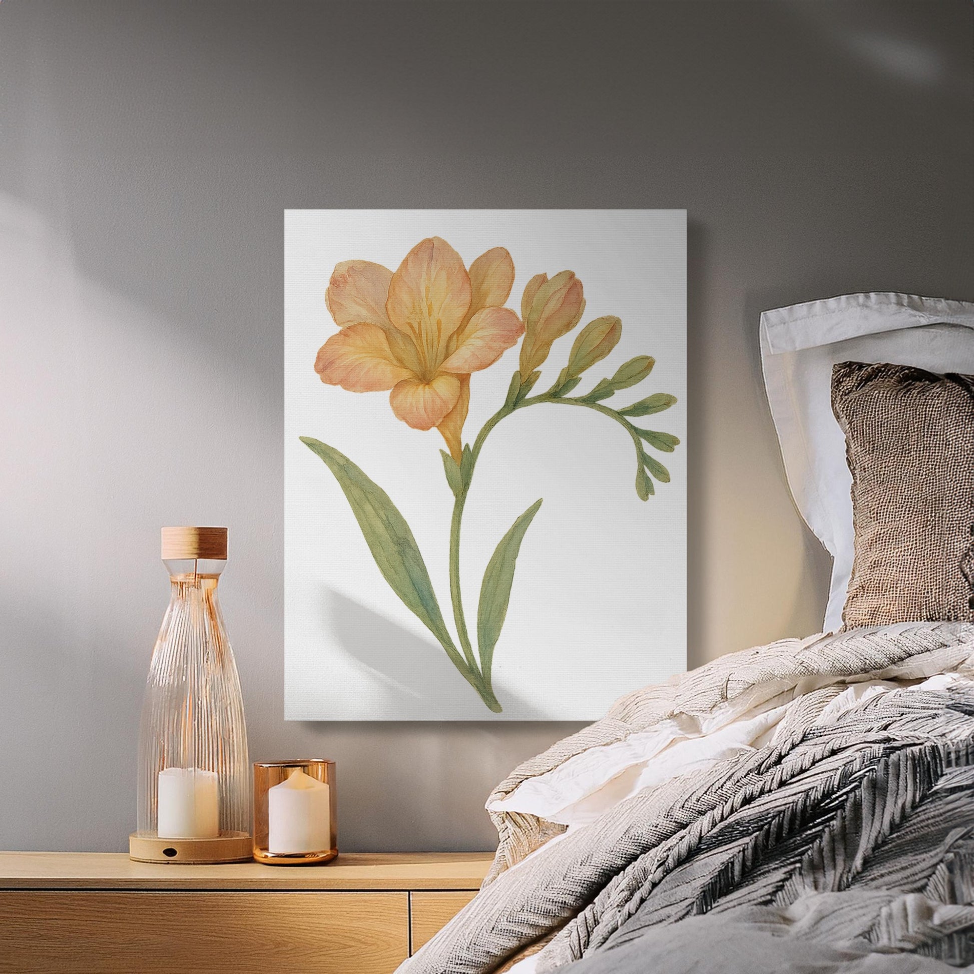 Beautiful Yellow Flower Canvas Art Print product type