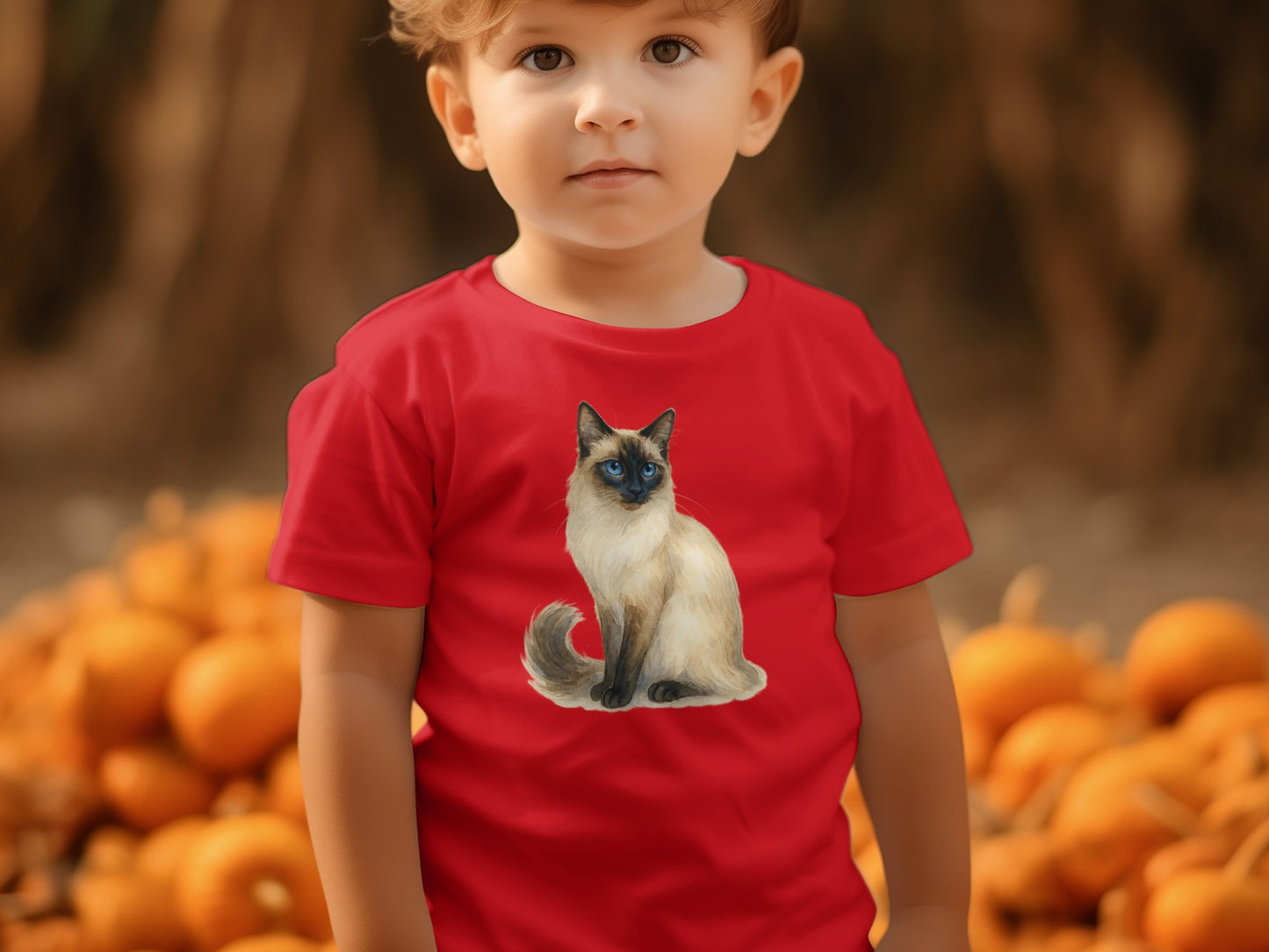 Adorable Kitten Printed Red Toddler T-Shirt product