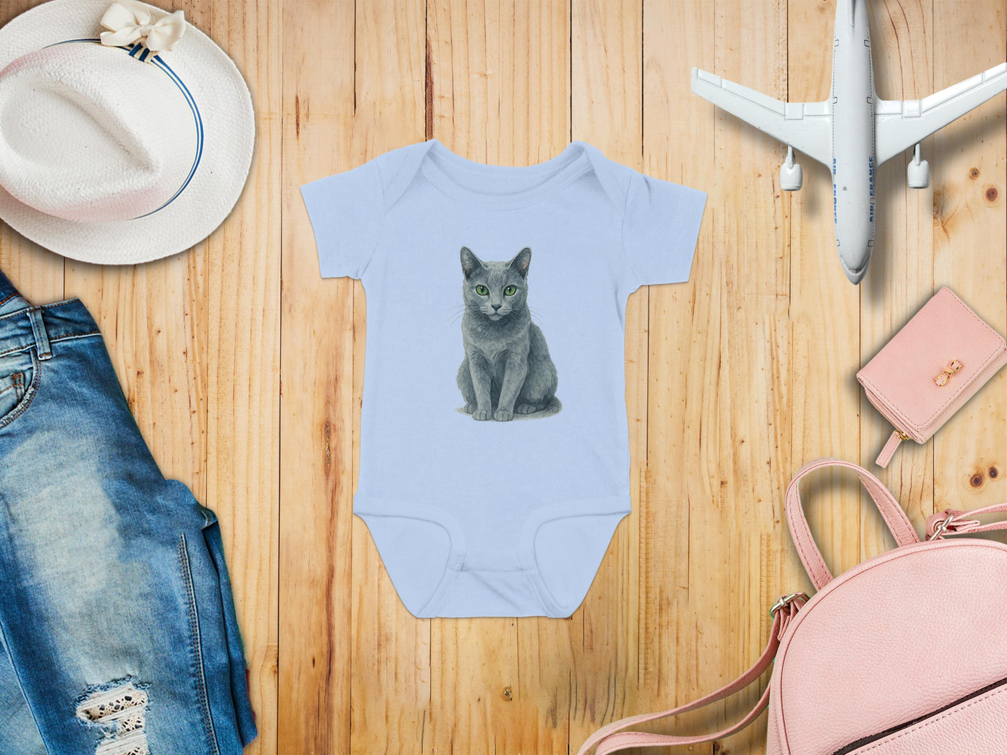 Cute Cat Print Baby Onesie Perfect for Infant Wear product