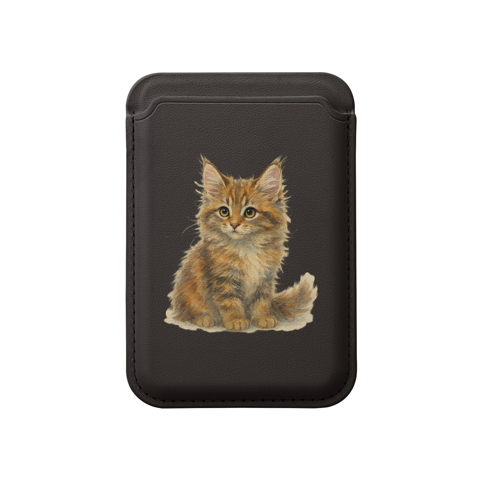Cute Kitten Printed Card Holder Wallet product type