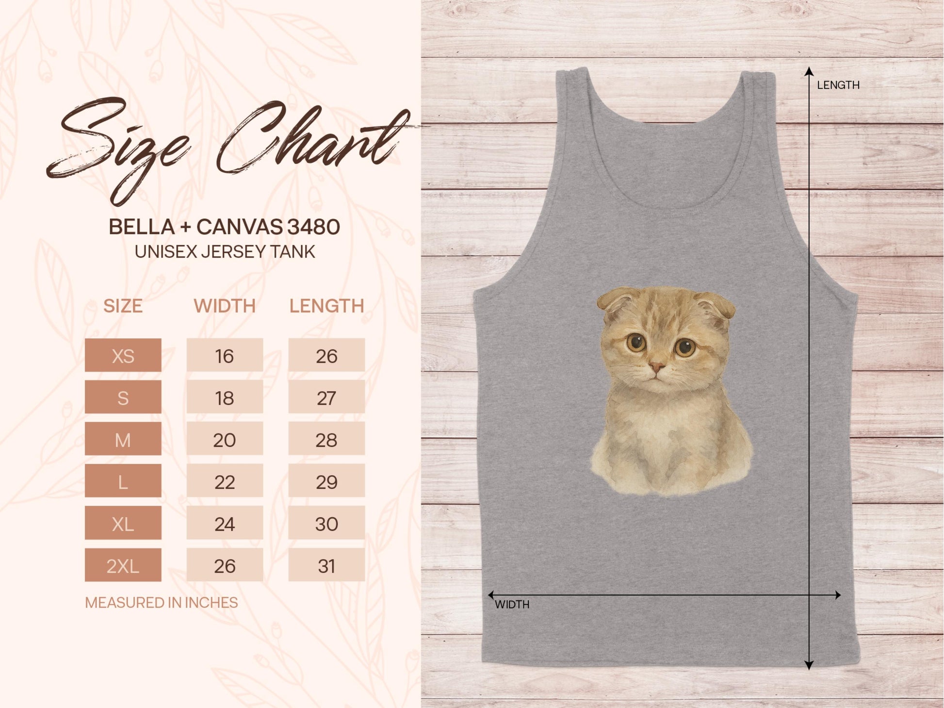 Cute Kitten Print Unisex Jersey Tank Top product type