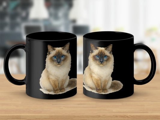 Charming Cat Mug Beautiful Blue-Eyed Feline Coffee product type