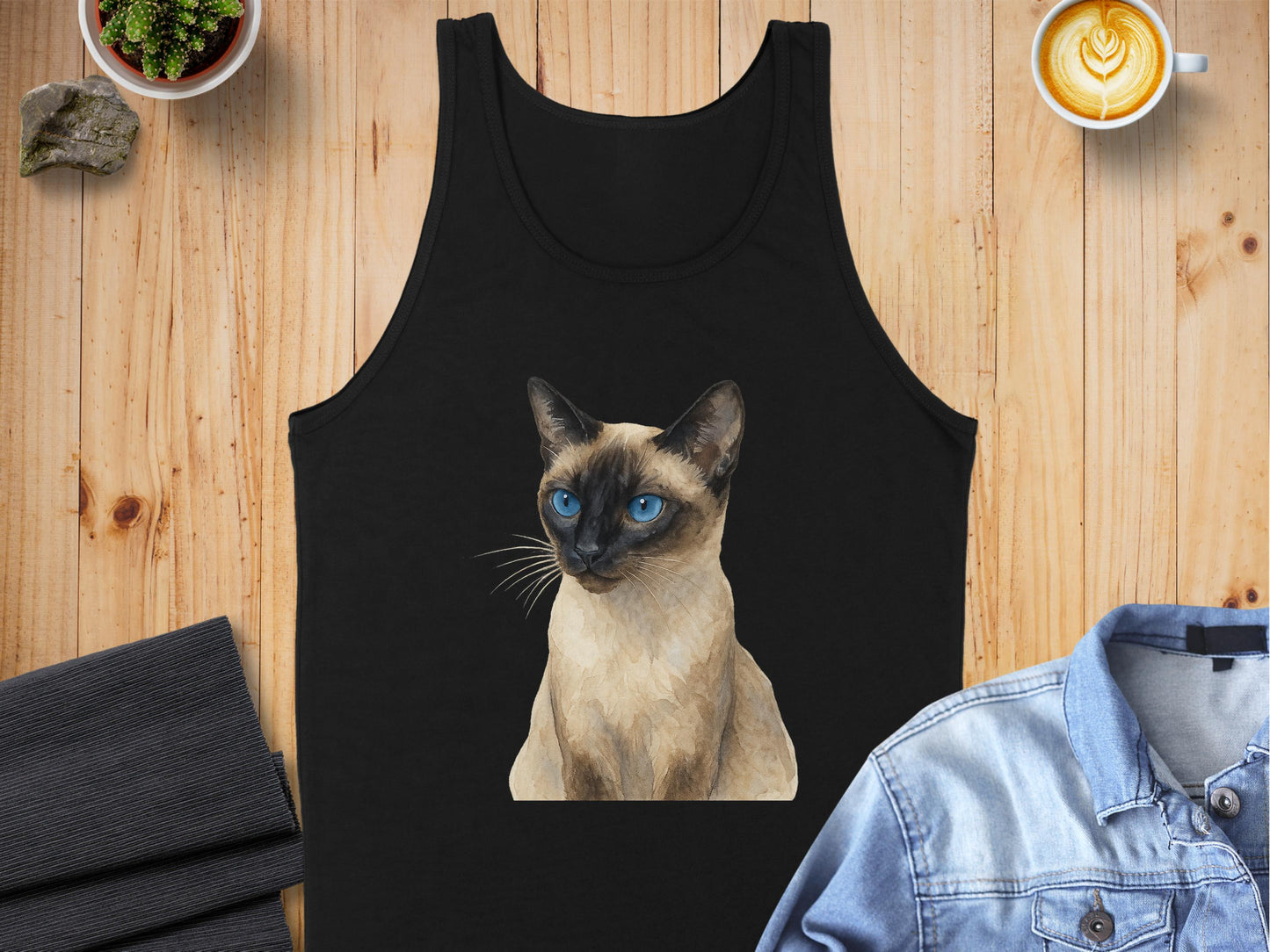 Siamese Cat Graphic Print Tank Top product type