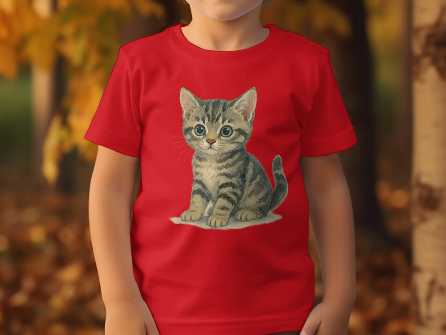 Cute Kitten Graphic T-Shirt Youth Clothing Product