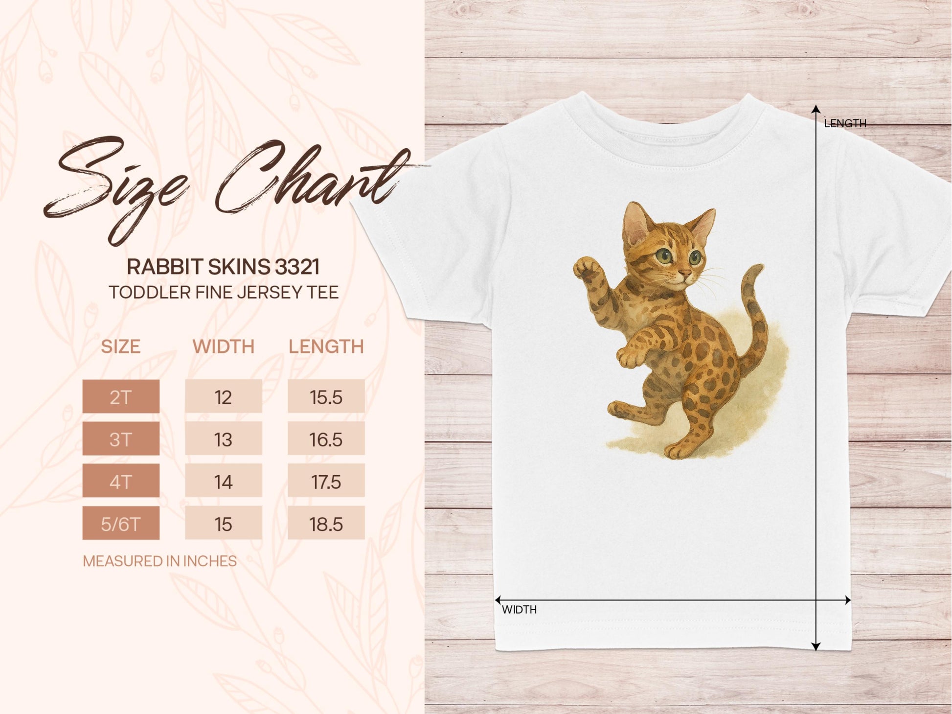 Cute Toddler Fine Jersey Tee with Adorable Cat Print product type