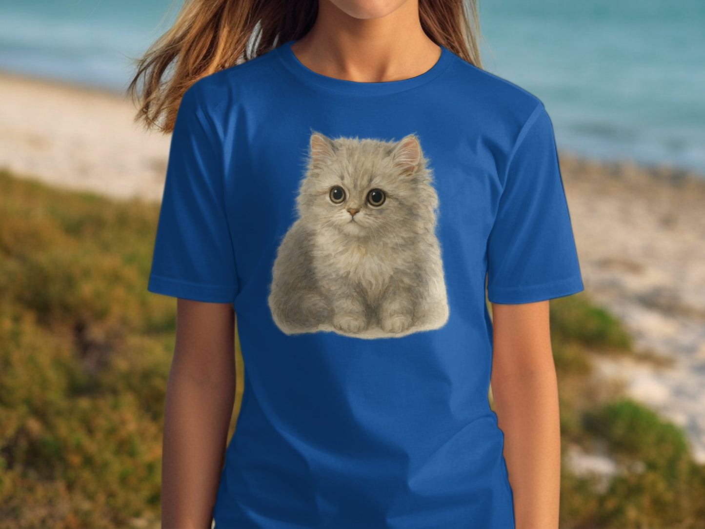 Cute Gray Kitten Graphic T-Shirt for Pet Lovers product type