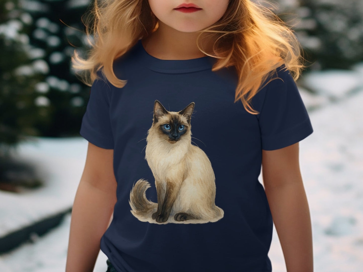 Cute Cat Printed Graphic Design T-Shirt product