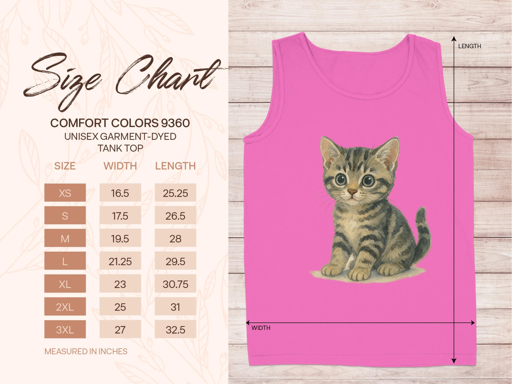 Cute Kitten Design Tank Top Adorable Cat Product Type