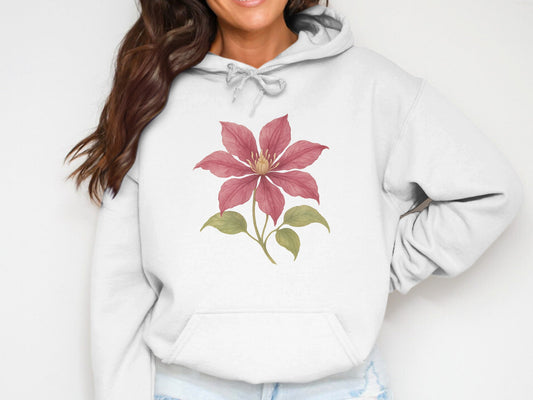 Beautiful Floral Pink Flower Print Hoodie product type