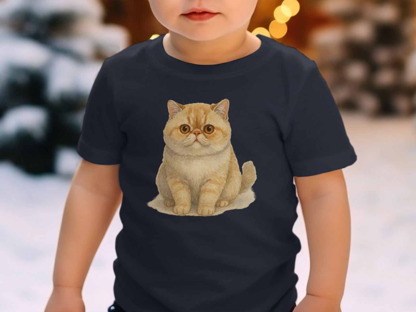 Cute Cat Graphic Print Short Sleeve Kid's T-shirt product