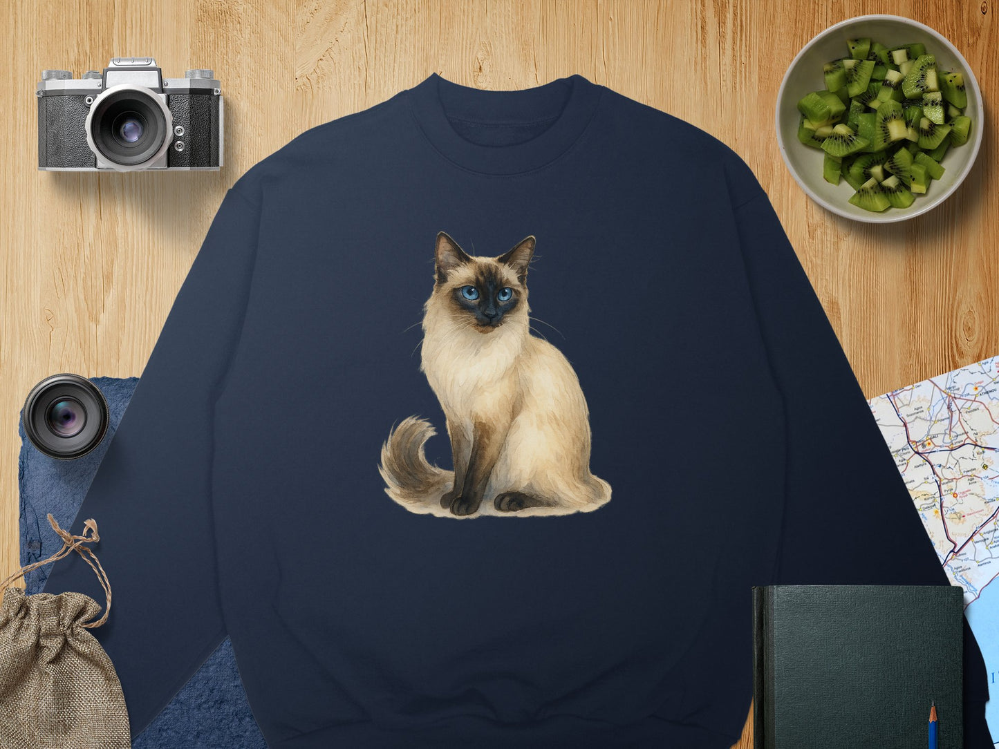 Siamese Cat Graphic Design Comfortable Sweatshirt product