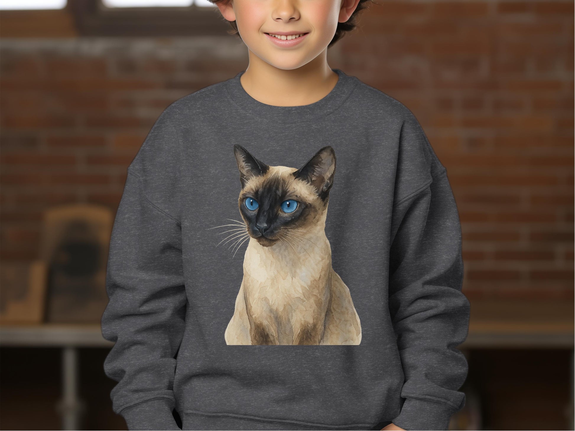 Siamese Cat Graphic Long Sleeve Shirt product