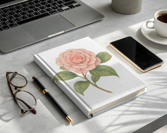 Elegant Floral Design Hardcover Journal product