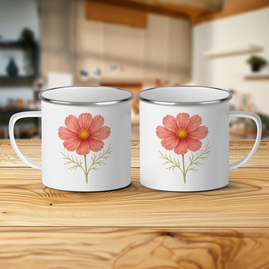 Floral Patterned Pink Flower Mug Cup product