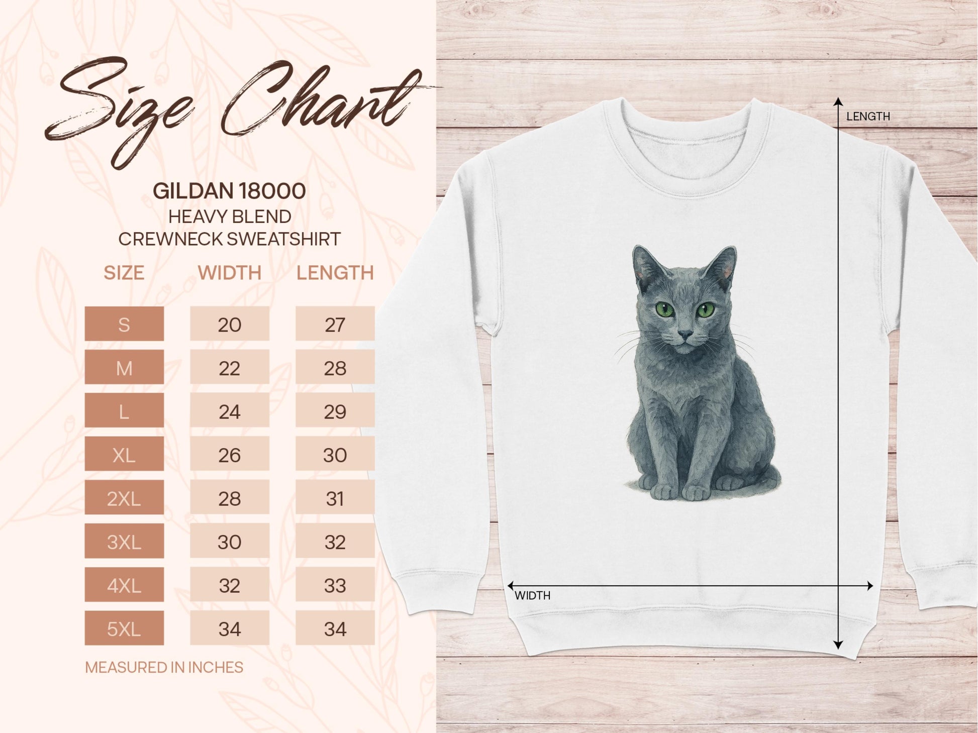 Gray Cat Printed Gildan 18000 Heavy Blend Sweatshirt product