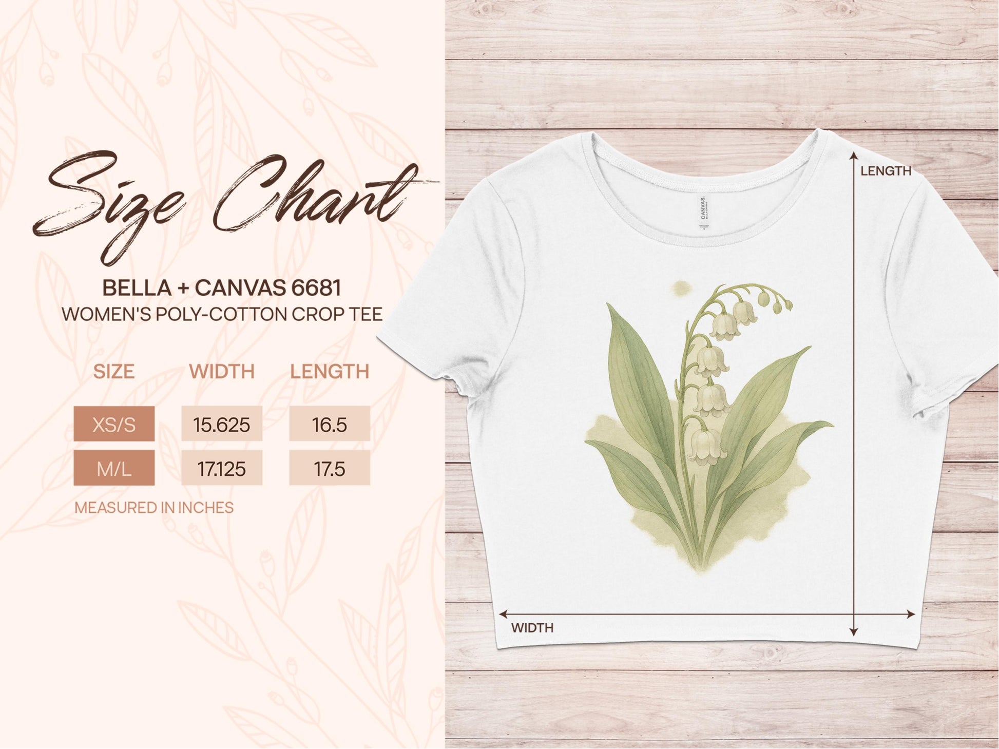 Women's Lily of the Valley Printed Crop Tee product