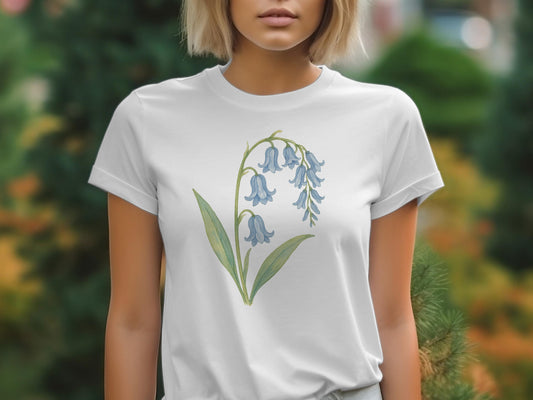 Beautiful Bluebell Floral Graphic Printed Shirt product