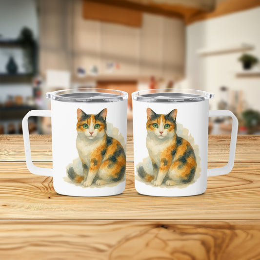 Cute Cat Illustration on Mug Product