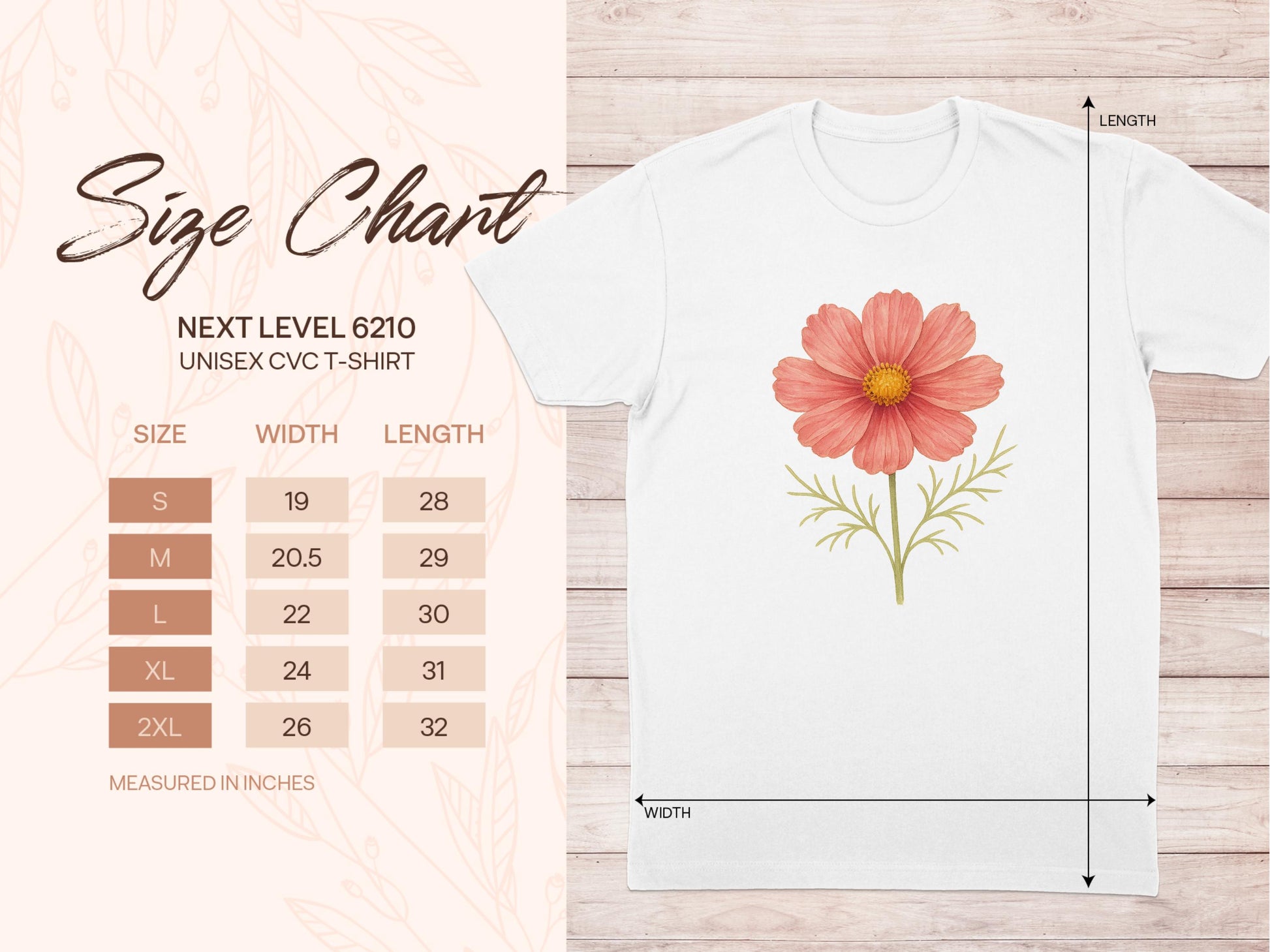 Beautiful Pink Flower Graphic Tees Unisex T-Shirt product type
