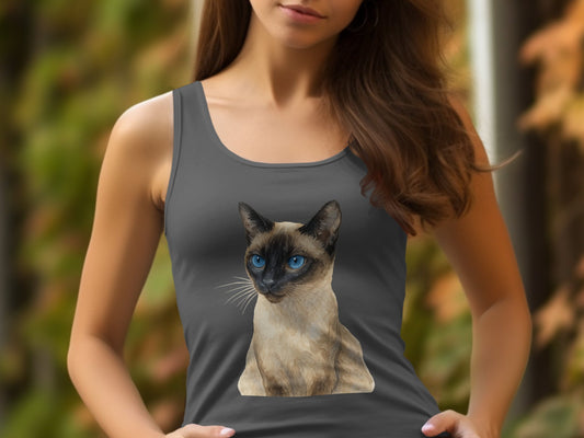 Siamese Cat Graphic Design Tank Top product type