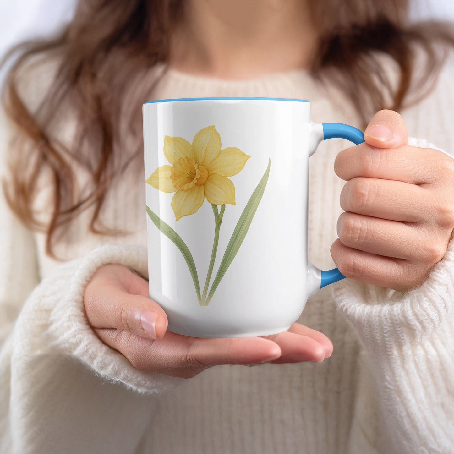 Beautiful Daffodil Design Ceramic Mug product