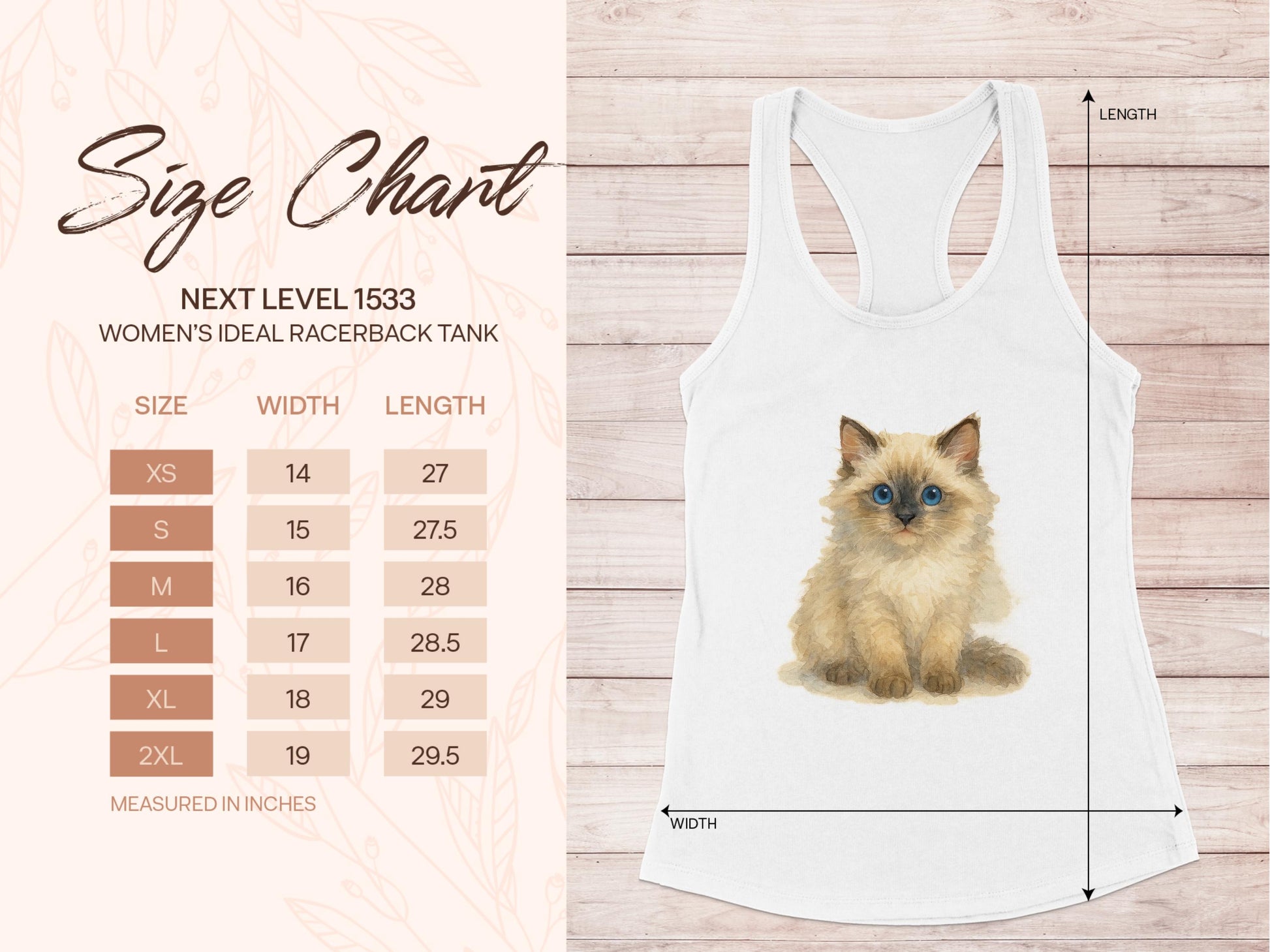Cute Fluffy Kitten Print Women's Racerback Tank product type