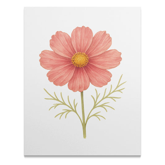 Beautiful Pink Flower Botanical Art Print product type