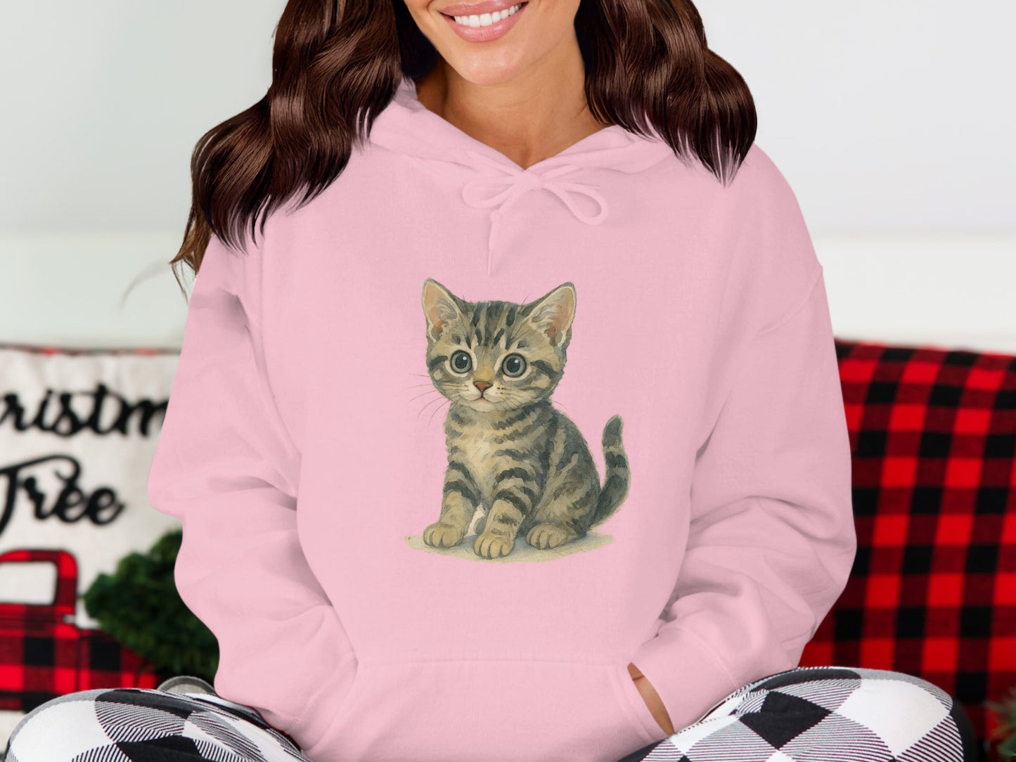 Cozy Hoodie with Adorable Kitten Design product type