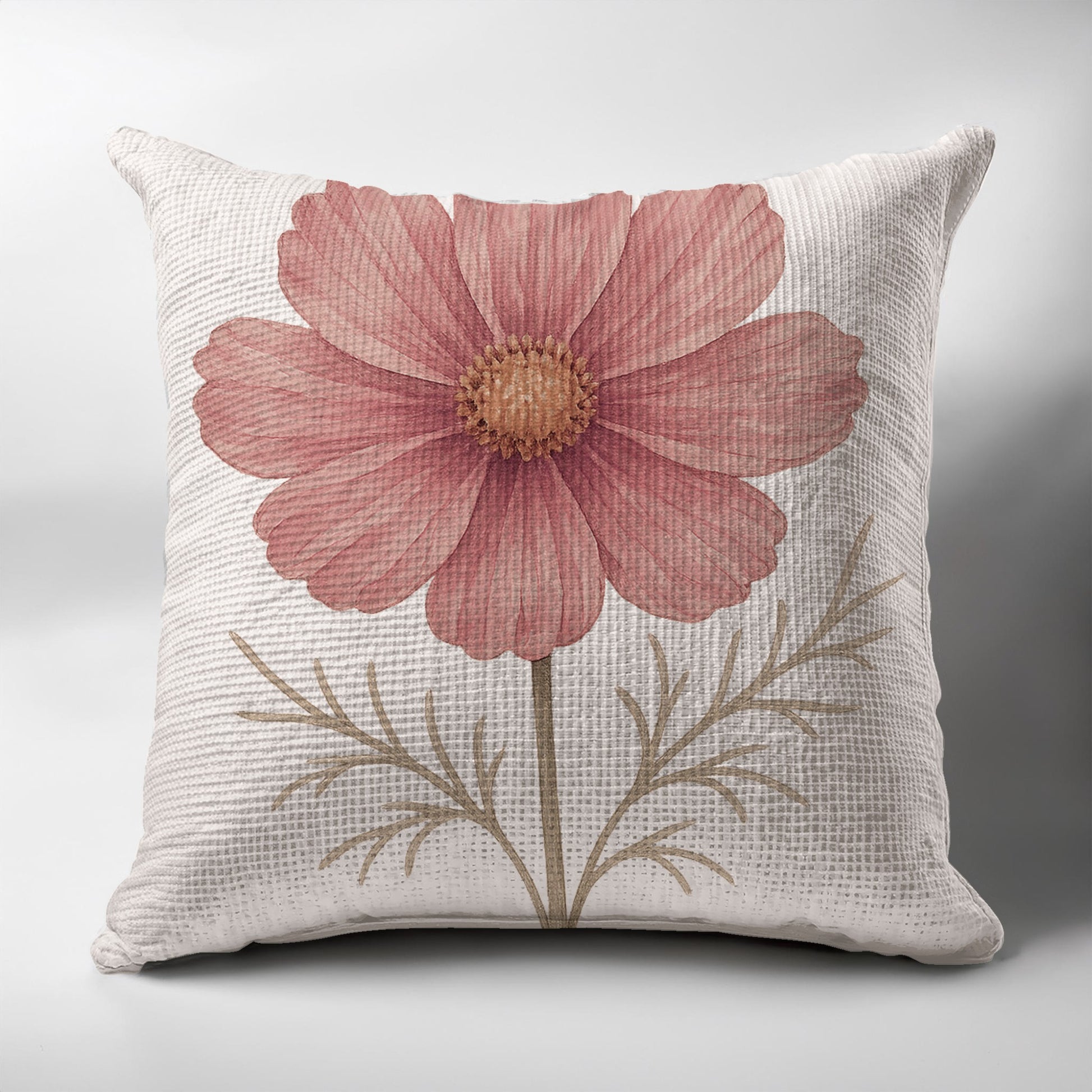 Elegant Floral Design Throw Pillow Home Decor Product