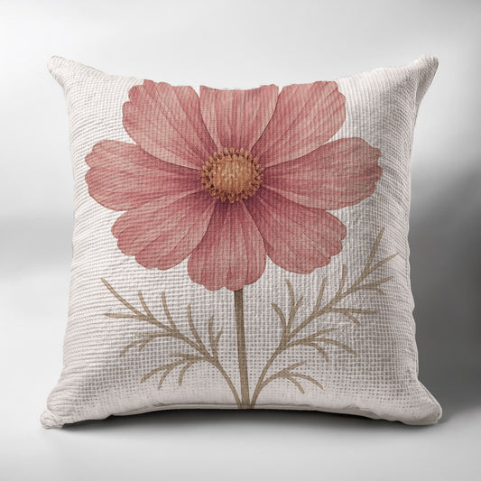 Elegant Floral Design Throw Pillow Home Decor Product
