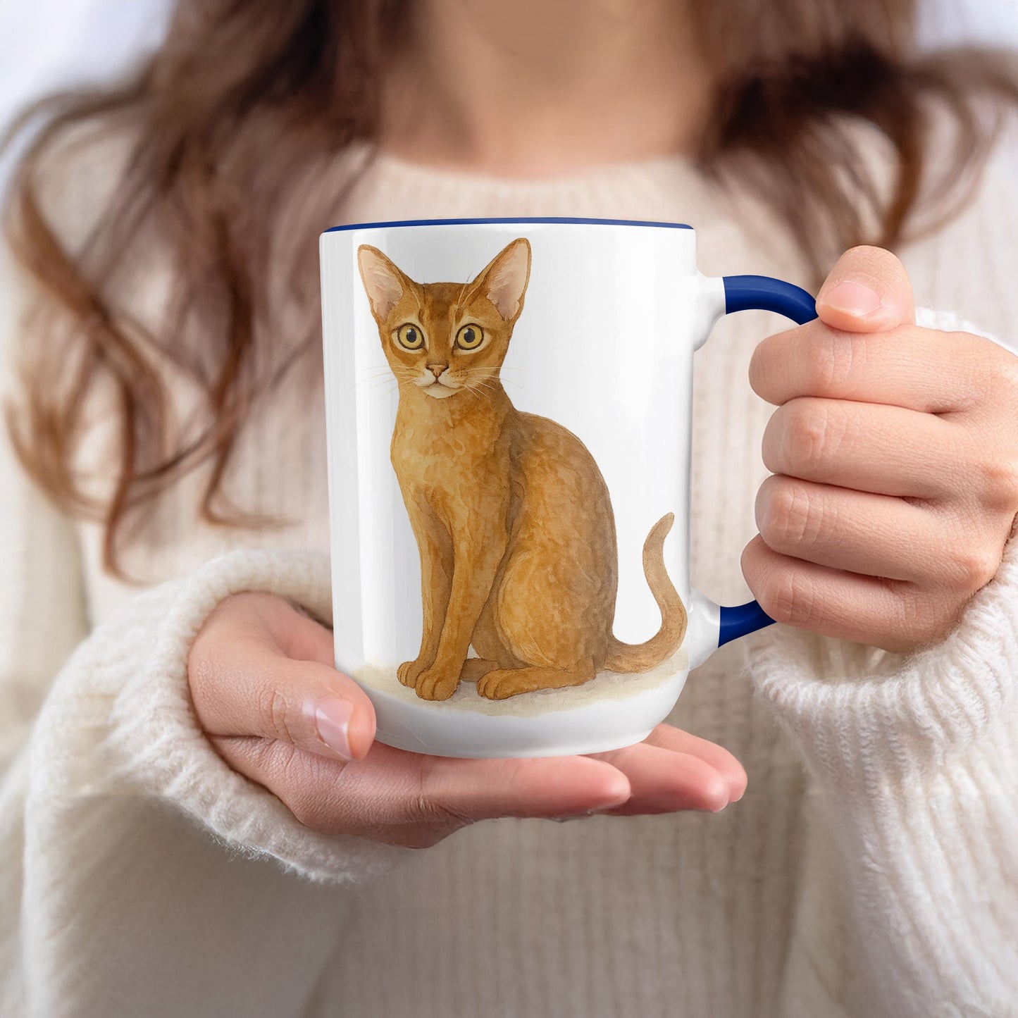 Adorable Cat Illustration Coffee Mug product