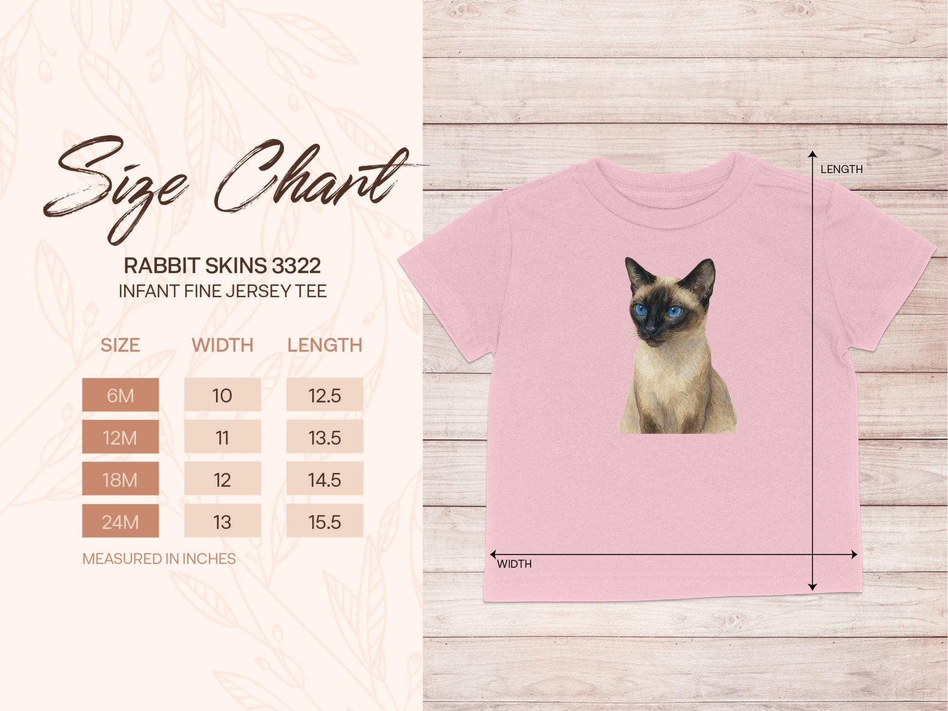 Cute Cat Print Design on Infant Fine Jersey Tee product type