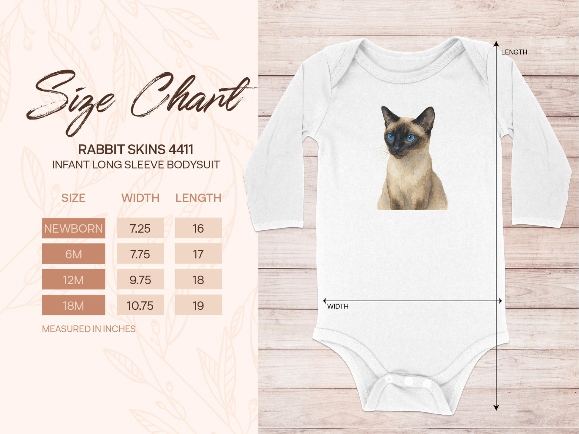 Adorable Cat Print Infant Long Sleeve Bodysuit product