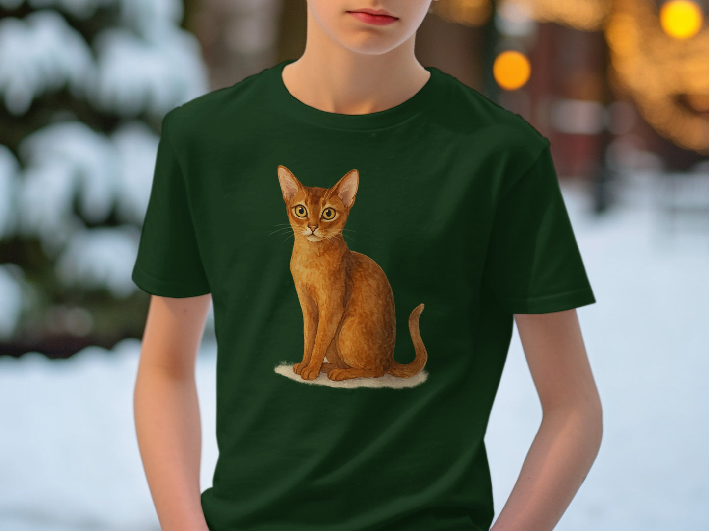 Hand-Drawn Cat Print T-Shirt for Animal Lovers product