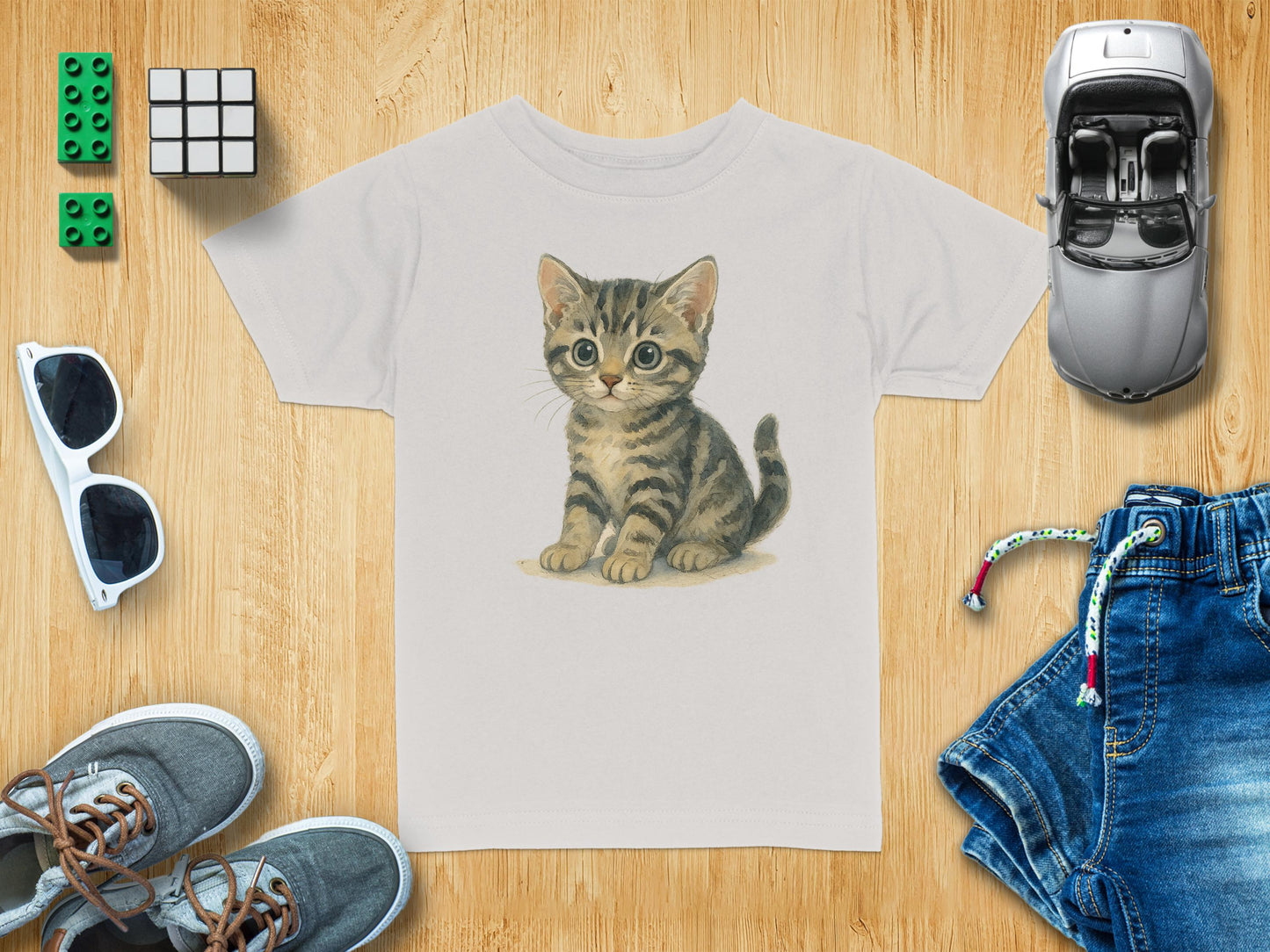 Cute Kitten Graphic T-Shirt Kids Apparel product type