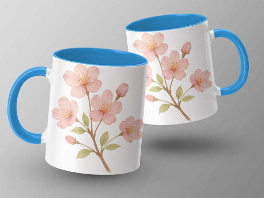 Cherry Blossom Themed Floral Art Coffee Mug product type